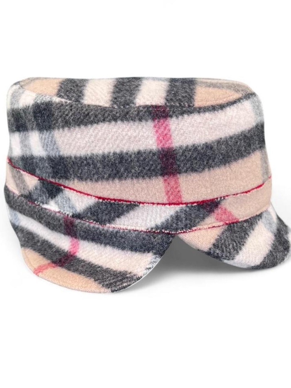Burberry Kids Nova Check Newsboy Wool Hat Size 50 1-2 year old